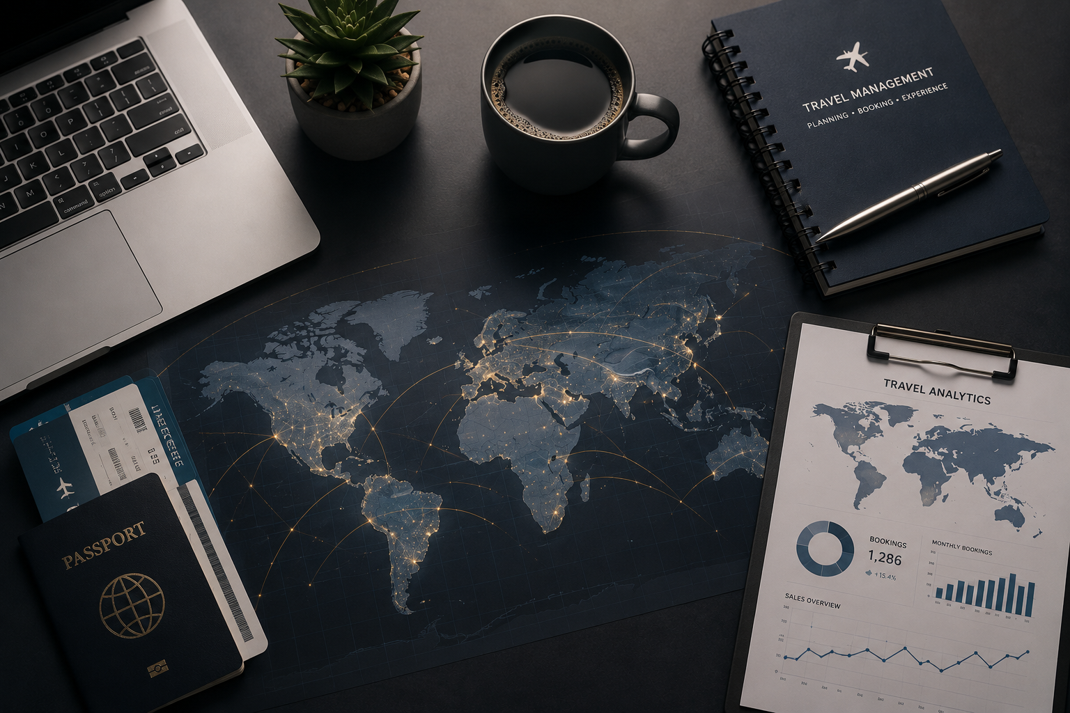 تحليلات وإدارة أعمال السفر